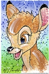 Bambi Limited Edition Serigraph Signed by Artist David Willardson